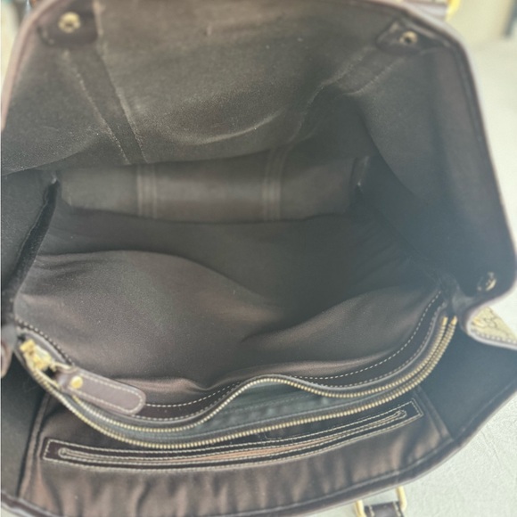 GUCCI | Coated Canvas Men’s Travel Tote Bag Leather Handle GG Print - Picture 12 of 13